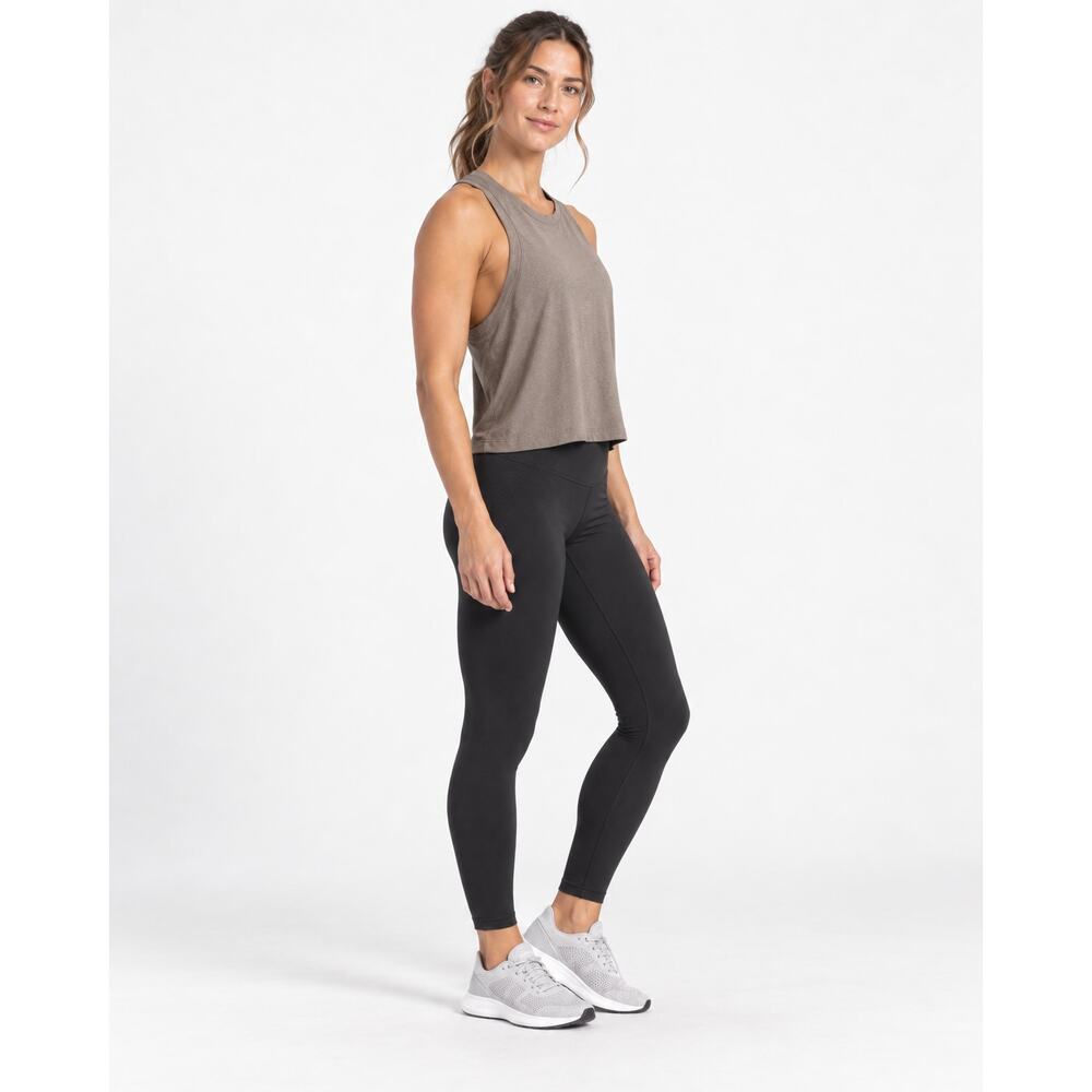 NOBULL High Neck Racerback Cropped Tank Brown Size Medium NWT - Picture 3 of 9